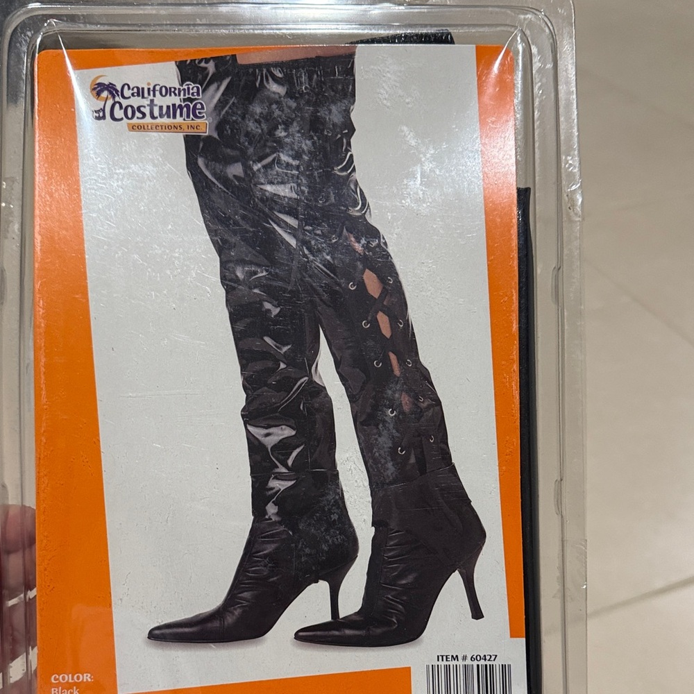 California Costume Black Thigh-High Boots